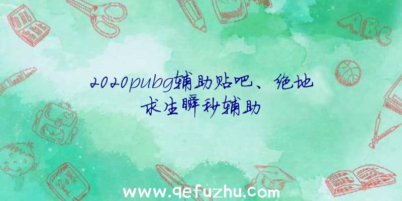 2020pubg辅助贴吧、绝地求生瞬秒辅助
