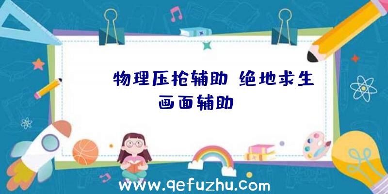 PUBG物理压枪辅助、绝地求生画面辅助