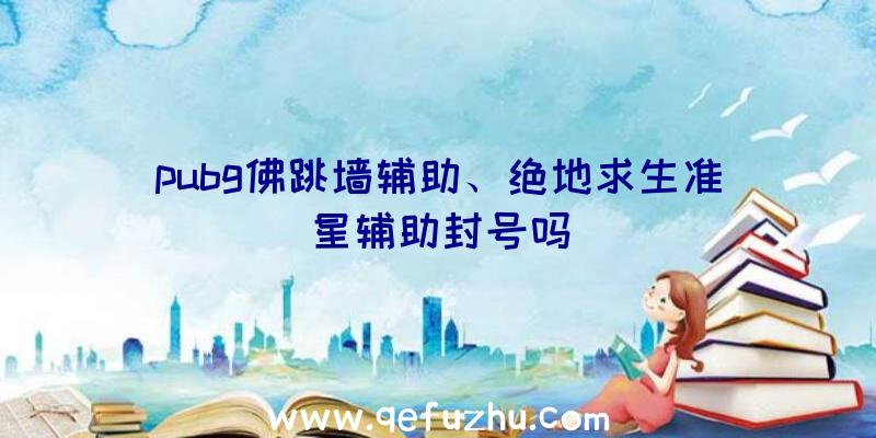 pubg佛跳墙辅助、绝地求生准星辅助封号吗