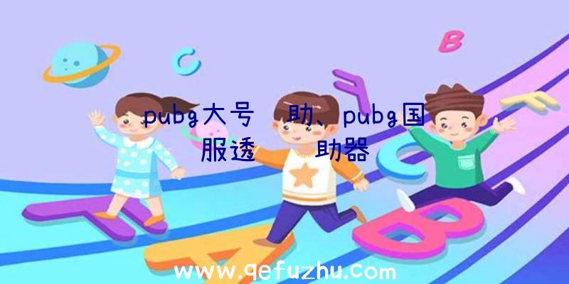 pubg大号辅助、pubg国际服透视辅助器