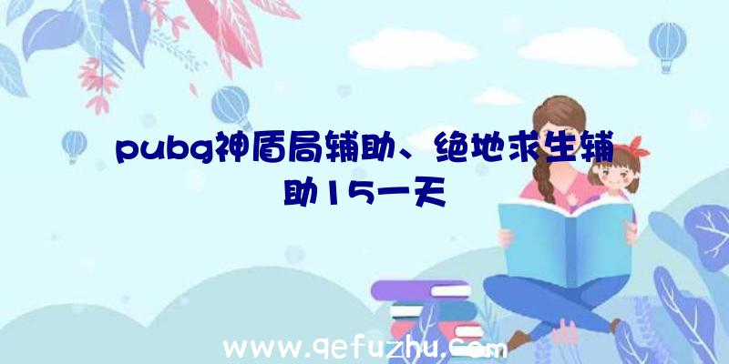 pubg神盾局辅助、绝地求生辅助15一天