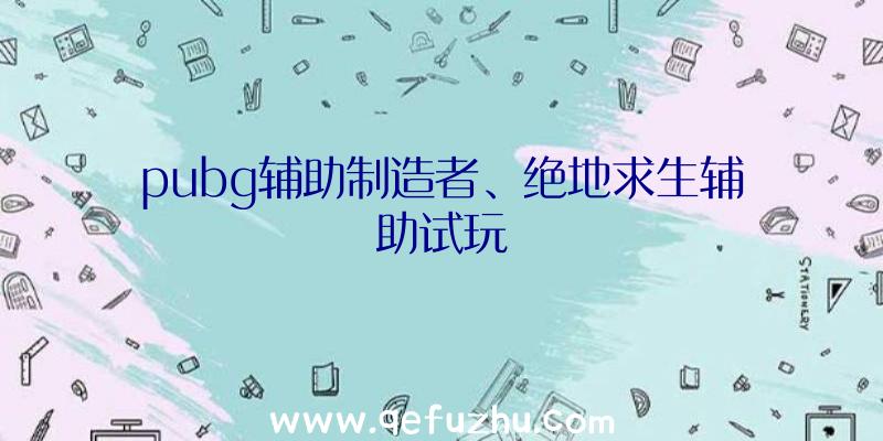 pubg辅助制造者、绝地求生辅助试玩