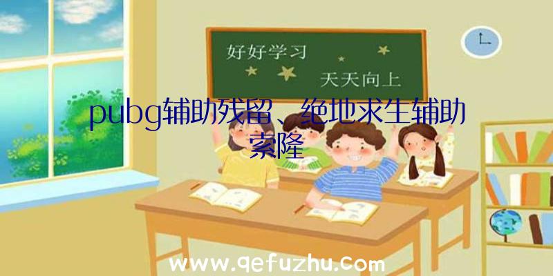 pubg辅助残留、绝地求生辅助索隆