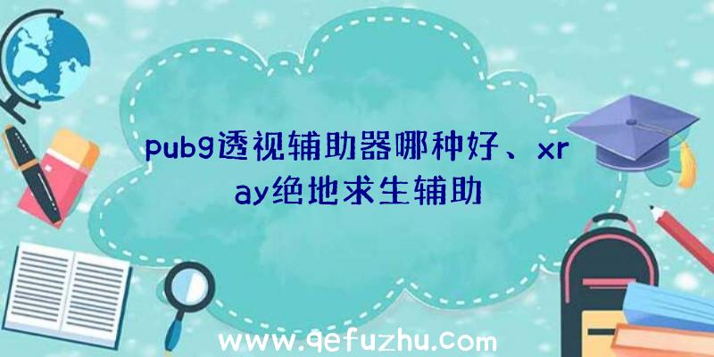 pubg透视辅助器哪种好、xray绝地求生辅助