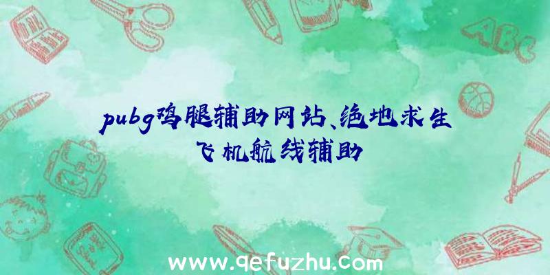 pubg鸡腿辅助网站、绝地求生飞机航线辅助