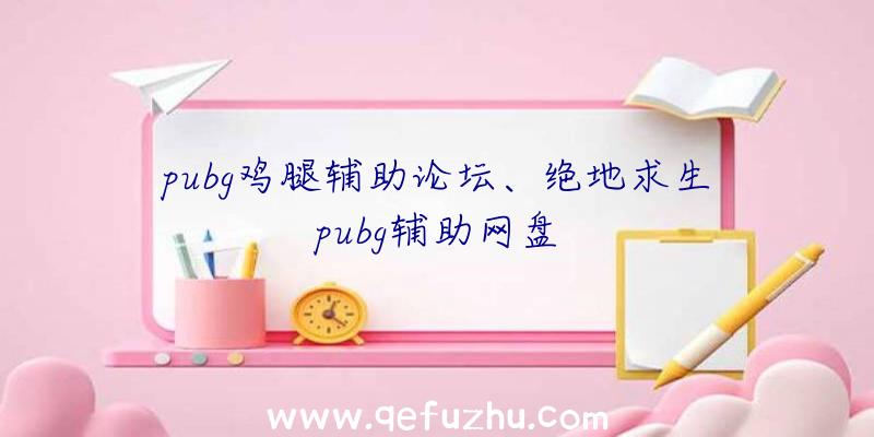 pubg鸡腿辅助论坛、绝地求生pubg辅助网盘